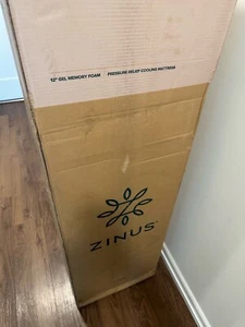 Zinus 12 inch Gel Infused Pressure Relief Memory Foam Mattress (New, Full Size) - Picture 1 of 3
