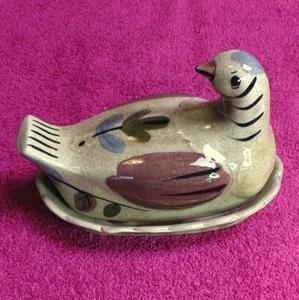 1950's California Cleminson (Distlefink) 6 1/4" COVERED BUTTER DISH(es) Exc  - Picture 1 of 6
