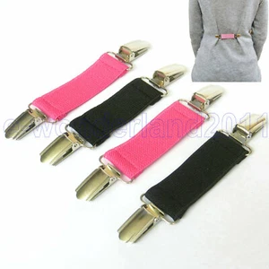 CLIPS ELÁSTICOS PARA VESTIDO - JUEGO DE 2 O 4 - NEGRO - ROSA / PLATA CLIPS - Imagen 1 de 6