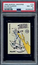 1986 Marvel Universe Stickers #15 Silver Surfer PSA 8 🔥RARE🔥