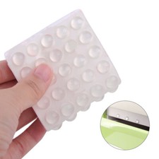 50 Buffer Pads Kitchen Door Domed Anti Slam Cabinet Cupboard Protector Stop Dots