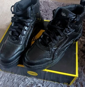 Buffalo vegan rise mid trainer hi tops . black bnib size 39 / 6 - Picture 1 of 13