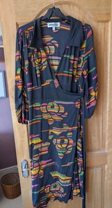 Anna Scholz 100% Silk wrap dress size 20 - Picture 1 of 1