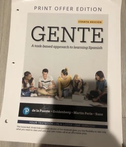 Gente: A Task-based Learning Approach to Spanish - Loose Leaf Edition - - Picture 1 of 1