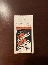LA Kings At Philadelphia Flyers 11-3-1983 Ticket Stub MacLellan HT HOF Sittler G