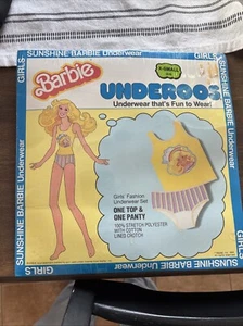 Rare Vintage 1981 Sunshine Barbie Underoos *SEALED* Girls Size X Small (2-4) - Picture 1 of 6