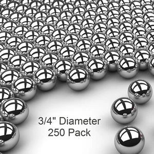 250 3/4" Inch G25 Precision Chromium Chrome Steel Bearing Balls AISI 52100 - Picture 1 of 2