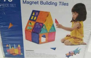 RegeMoudal Magnetic Building Tiles 75 Piece Set - Picture 1 of 6