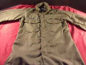 VIETNAM ERA OG-107 GREEN SHIRT FLYER'S HOT WEATHER FIRE RESISTANT SMALL LONG - Picture 1 of 12