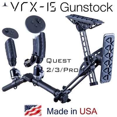 ELVISH TAC VRX-15 VR Gunstock Magnetic Rifle Pistol Stock for Quest 3 Quest 2 Quest Pro