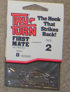 12 packs - Tru Turn 766ZS Saltwater Hooks - Size 2 - 8 per pack - New - Picture 1 of 1