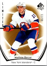 2022-23 SP Authentic Limited Gold Mathew Barzal 12/99 New York Islanders #71