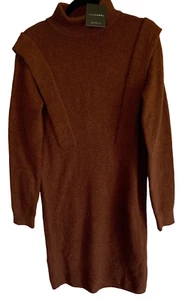 NWT Jluxlabel Brown Sweater Dress Size Large - Picture 1 of 21
