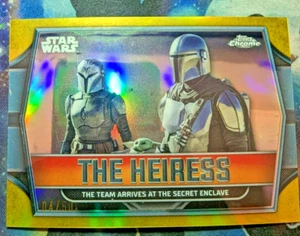 2024 TOPPS CHROME STAR WARS THE HIERESS #4/50 CHAPTER 19: THE CONVERT TH-8 GOLD - Picture 1 of 2