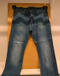 LEVIS 513 Jeans Mens 36x32 Blue Slim Straight - Picture 1 of 4