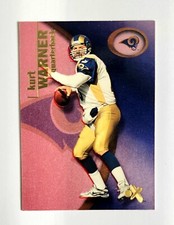 2001 Fleer E-X Essential Credentials Now #'d /299 Kurt Warner #12 Rams MVP HOF