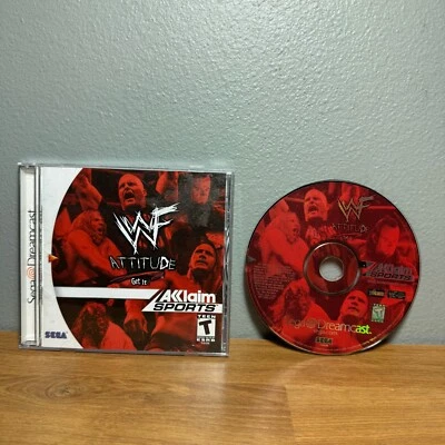 WWF Attitude (Sega Dreamcast, 1999) Complete CIB Tested - Image 1 of 4