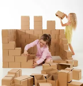 Karton große bausteine XXL für Kinder - 60 Ineinandergreifende und Stapelbare... - Bild 1 von 10