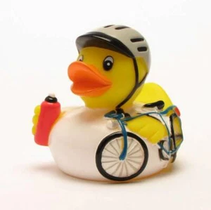 Rubber Duck Bath Duck cyclist Ducky Rubber Duckie - Picture 1 of 1