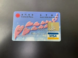 China Macau Banco Weng Hang Caritas de Macau VISA Kreditkarte ABGELAUFEN 2002 - Bild 1 von 1
