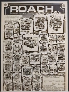 1969 Roach Studios Car Motorcycle Printed Shirts Print Ad Z28 GTO Triumph - Bild 1 von 1