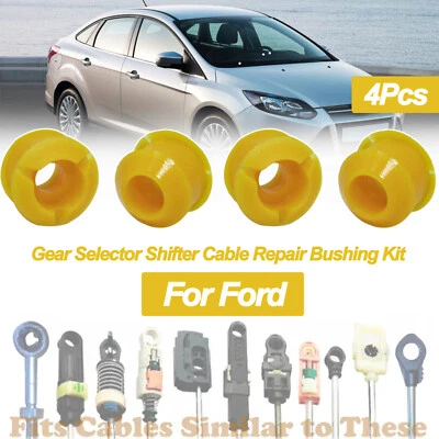4Pcs For Ford Focus Shifting Fix Gear Selector Shifter Cable Repair Bushing Kit - Image 1 of 4