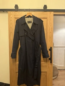 Pierre Cardin London Paris Double Breasted Long Overcoat 38R Vintage Designer - Picture 1 of 7