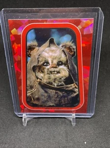 2023 Ewok Sticker Reprint Red Return of the Jedi Sapphire - Picture 1 of 6