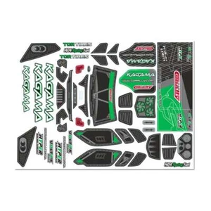 Team Corally Body Decal Sheet, Kagama Green- 1Pc - Picture 1 of 1