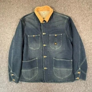 Wallace and Barnes Mens Denim Fleece Chore Coat Barn Jakcet Sz XL Workwear Comfy - Picture 1 of 13