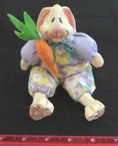 RUSS BERRIE 2044 Bunny SHELF SITTER Decor Easter Pellet Kelly Critter Rabbit Vtg - Picture 1 of 7