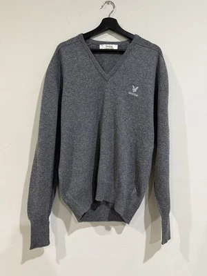 Винтажный мужской свитер Lyle & Scott большой серый шерстяной пуловер Geelong Scotland 90-е - Изображение 1 из 4