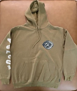 Volcom Men's Pullover Hoodie Sweatshirt, Size Large, Olive Green, Super Soft - Picture 1 of 5