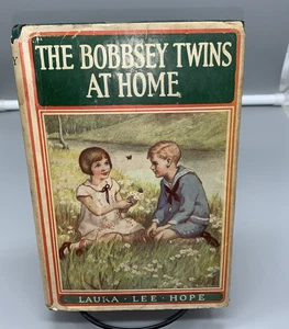 Vintage 1916 The Bobbsey Twins At Home by Laura Lee Hope HBDJ - Imagen 1 de 5