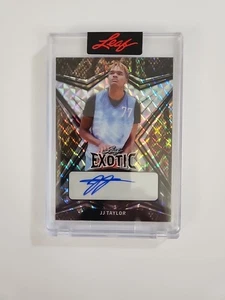 2022 Leaf Exotic Peacock Diagonal Shimmer Javonte Taylor #BA-JJT 7/7 - Bild 1 von 2