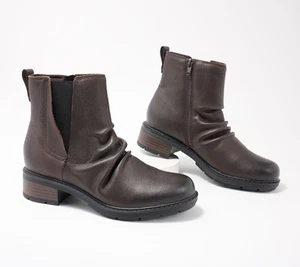 Clarks Footwear Mujer Talla 9 Colección Cuero Botín Plateado A614315 - Imagen 1 de 6