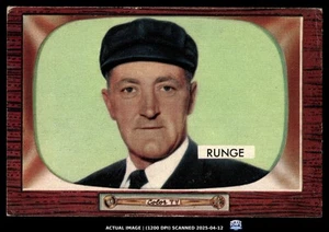 1955 Bowman #277 Ed Runge UMPIRE EX-MT - Foto 1 di 2