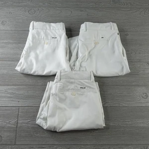 RLX Ralph Lauren Mens White Flat Front Tailored Fit Golf Shorts Size 30 Lot Of 3 - Picture 1 of 11