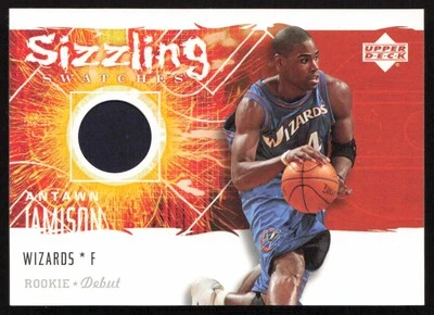 2005-06 Upper Deck Rookie Debut Sizzling Swatches Antawn Jamison #SS-AJ Wizards - Image 1 of 2