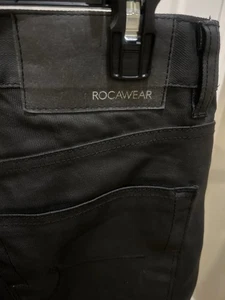 Men’s Rare Rocawear Black & Blue Jeans 34X32 Dry Clean Only Straight Fit - Picture 1 of 11