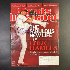 Cole Hamels Signed February 23, 2009 Sports Illustrated Magazine NO COA SEE DESC - Picture 1 of 7