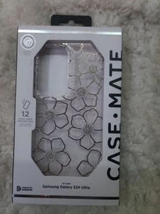 Coque Case-Mate Floral Gems pour Samsung Galaxy S24 Ultra - Or Neuve - Photo 1 sur 1