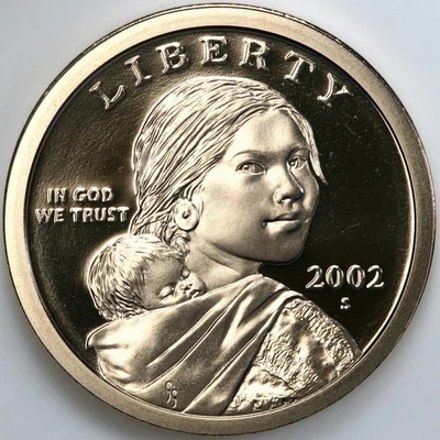 2002 S Gem DCam Proof Sacagawea Dollar - Image 1 of 3