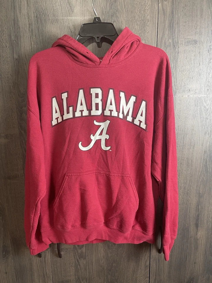 NCAA Alabama Crimson Tide Hoodie Sweatshirt Adult Large Red - Image 1 of 4