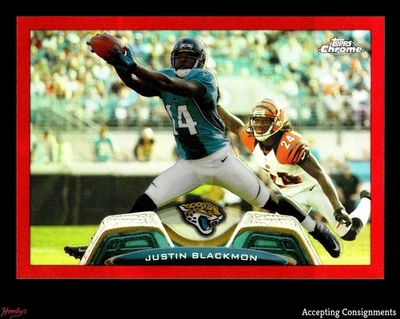 2013 Topps Chrome Red Refractors #173 Justin Blackmon JAGUARS 10/25 - Image 1 of 2