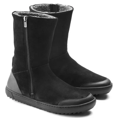 New in Box Birkenstock Fossholl Winter Boots Black Suede 37 6 6.5 M N + Keychain - Image 1 of 4