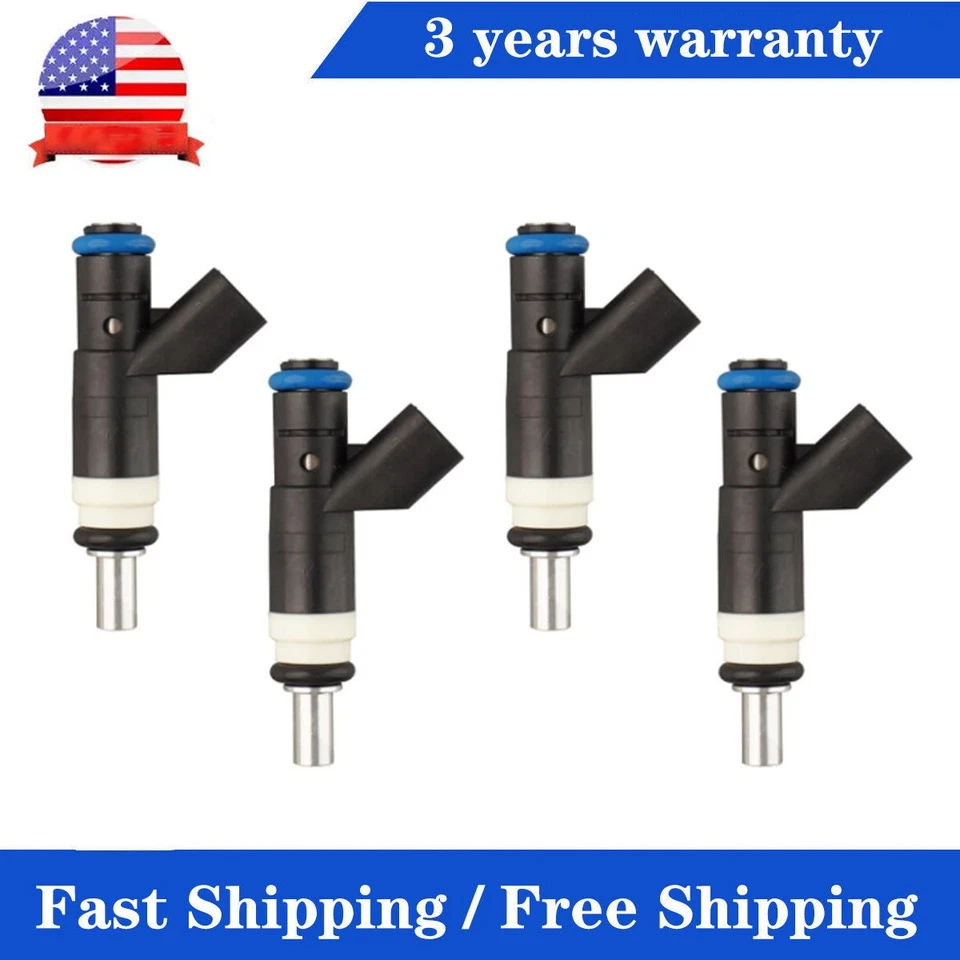 Juego de 4 inyectores de combustible para Jeep Patriot 2007-2017 2,0 L 2,4 L L4 Compass 2,0 L L4 Foto 1 de 4