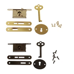 Vintage Furniture Locks Decorative Locks with for Key Jewelry Box Locks Replacem - Picture 1 of 10