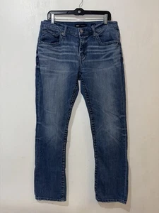 BKE Jake Straight Jeans Mens 34x32 Blue Denim Stretch *Flaw - Picture 1 of 13