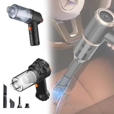 Handheld Car Vacuum Cleaner With Powerful Suction For Interior Cleaning - Image 1 of 4